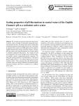 Scaling properties of pH fluctuations in coastal waters of the English