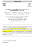 A multicentre epidemiological study on sunbed use and cutaneous