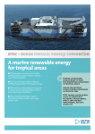 A marine renewable energy for tropical areas