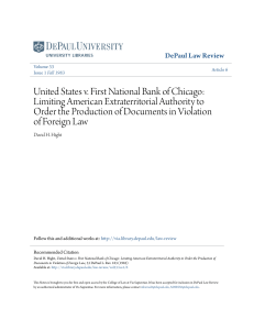 United States v. First National Bank of Chicago