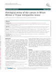 Histological review of skin cancers in