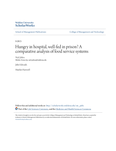 Hungry in hospital, well-fed in prison? A comparative analysis of