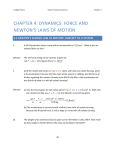 chapter 4: dynamics: force and newton`s laws of motion