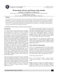 Measurement of Power and Energy Using Arduino