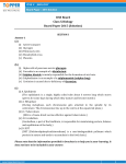 ICSE Board Class X Biology Board Paper 2015