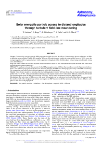 Solar energetic particle access to distant longitudes through