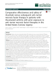 Comparative effectiveness and safety of rituximab versus