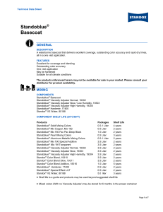 Standoblue® Basecoat - Axalta Coating Systems