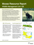 Ontario Moose Resource Report for WMU 01A