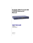 ProSafe VPN Firewall 200 FVX538 Reference Manual