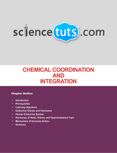 chemical coordination and integration
