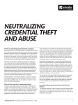 neutralizing credential theft and abuse