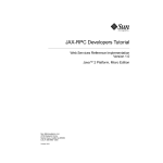 JAX-RPC Developers Tutorial
