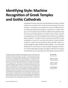 Identifying Style: Machine Recognition of Greek Temples and Gothic
