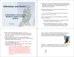 Dilemmas and Models