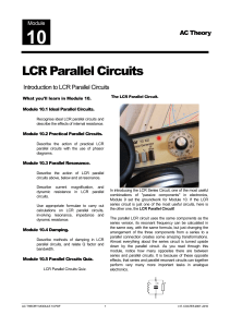 LCR Parallel Circuits - Learn About Electronics
