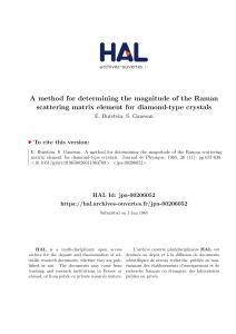 A method for determining the magnitude of the Raman scattering