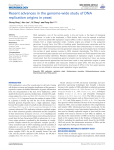 Recent advances in the genome-wide study of DNA replication