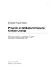 Program on Global and Regional Climate Change