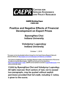 Positive and Negative Effects of Financial Development on Export
