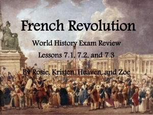 World History Exam Review Lessons 7.1, 7.2, and 7.3 By Rosie