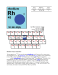 Rhodium isotopes in medicine The beta particles of Rh are used in