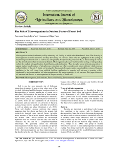 Full text pdf - International Journal of Agriculture and Biosciences