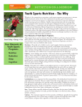 Youth Sports Nutrition - The Why