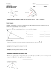 Guided Notes - Exploring Right Triangles