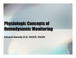Physiologic Concepts of Hemodynamic Monitoring