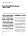 Hormonal Correlates of Environmentally Induced