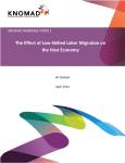 The Effect of Low-Skilled Labor Migration on the Host