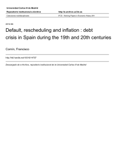 Default, rescheduling and inflation : debt crisis in Spain