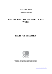 mental health, disability and work