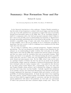 Summary: Star Formation Near and Far