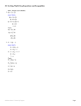 5-5 Solving Multi-Step Equations and Inequalities