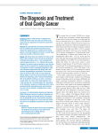 The Diagnosis and Treatment of Oral Cavity Cancer