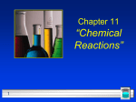 Chapter 11 Chemical Reactions