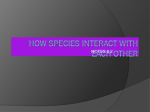 Notes 8.2 How Species Interact