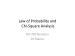 Law of Probability and Chi-Square Analysis