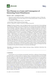 Tree Diseases as a Cause and Consequence of Interacting Forest