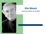 About Elie Wiesel ppt.