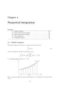 Numerical integration