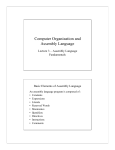 Computer Organization and Assembly Language