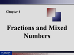 Fractions and Mixed Numbers