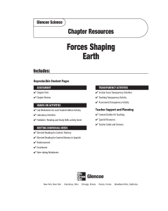 Chapter 10 Resource: Forces Shaping Earth
