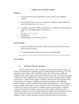 Auditory and Vestibular Systems Objective • To learn the functional