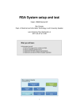 RSA System setup and test