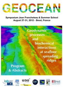 Geodynamic processes and biochemical interactions at seafloor