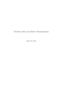 Neutrino Mass and Direct Measurements